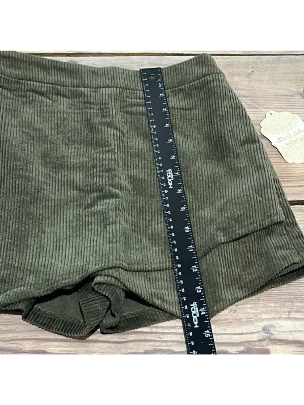Altar'd State Coruroy Wrap Skort Womens XS Olive Green